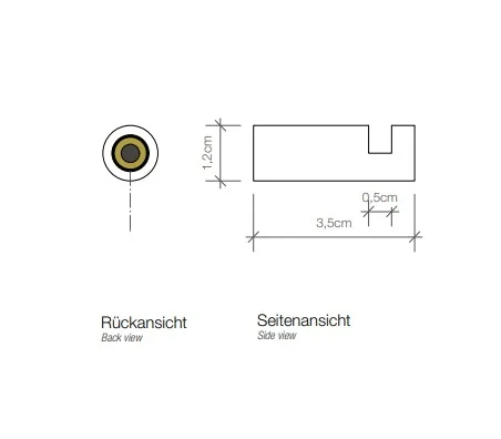 Крючок, Decor Walther, Mikado, шгв 12*35*12, цвет-черный матовый — изображение 1