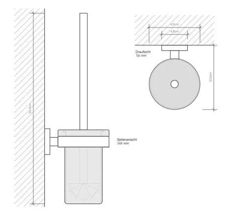 Ёршик, Decor Walther, Basic, BA WBG, шгв 95*120*355, цвет-хром — изображение 1