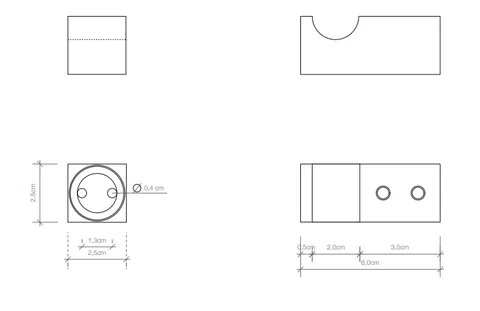 Крючок, Decor Walther, CORNER, шгв 25*60*25, цвет-черный матовый — изображение 1
