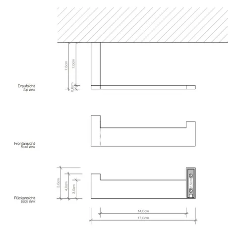 Бумагодержатель, Decor Walther, Brick, BK TPH1, шгв 170*95*50, цвет-хром — изображение 1