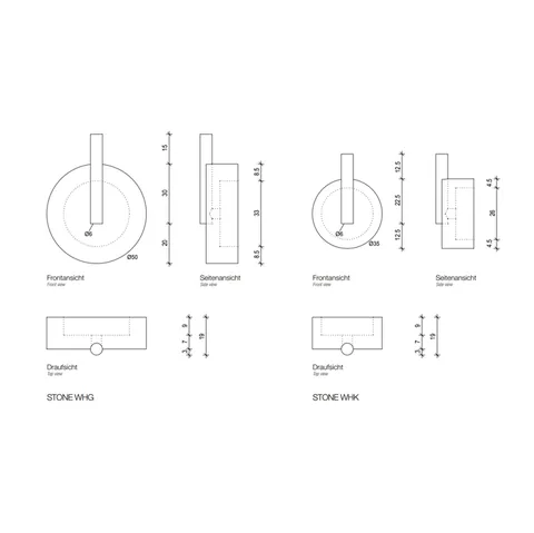 Крючок, Decor Walther, Stone, шгв 35*20*50, цвет-хром/черный матовый — изображение 1