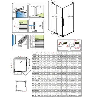 Дверь, Radaway, Furo SL KDD, шв 900*2000, петли-справа, хром, цвет стекла-прозрачный, Easy Clean — изображение 1