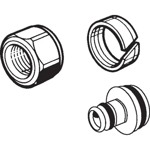 Резьбозажимное соединение, НГ ЕК, 3/4", 20 x 2, латунь — изображение 1
