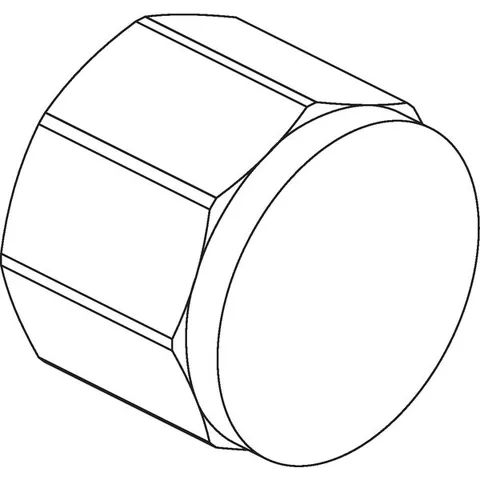 Заглушка, В, 1/2", бронза (RX), для гребёнок (новый арт 14563911001) — изображение 1