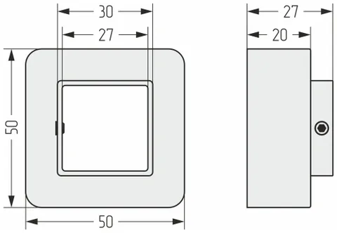 Накладка маскировочная, Сунержа, шгв 50*27*50, нержавеющая сталь, d 27, цвет-тёмный титан муар — изображение 1