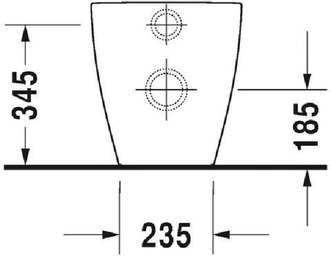 Унитаз, Duravit, ME by Starck, приставной, шгв 370*600*400, белый — изображение 4