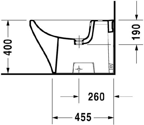 Биде, Duravit, Durastyle, шгв 370*630*400, цвет-белый — изображение 2
