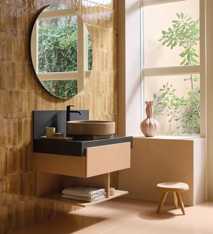 Раковина, Duravit, Balcoon, шгв 550*450*120, отверстия для смесителя-отсутствуют, DuraShield, цвет-Clay terra matt — изображение 2