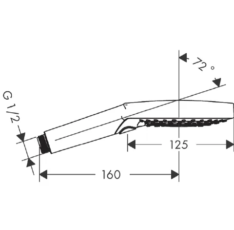 Ручной душ, Hansgrohe, Raindance Select S, 120, цвет-белый матовый — изображение 1