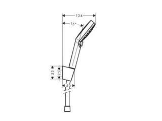 Душевой набор, Hansgrohe, Crometta Vario, цвет-белый/хром — изображение 1