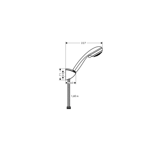 Душевой набор, Hansgrohe, Crometta 85 Vario, цвет-хром — изображение 1
