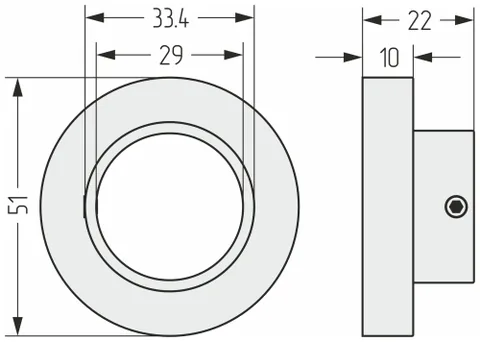 Накладка маскировочная, Сунержа, шгв 51*22*51, нержавеющая сталь, d 29, цвет-белый матовый — изображение 1