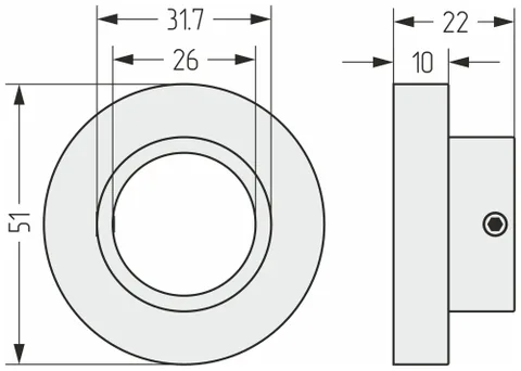 Накладка маскировочная, Сунержа, шгв 51*22*51, нержавеющая сталь, d 26, цвет-чёрный матовый — изображение 1