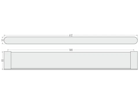 Полка, Сунержа, Round, шгв 612*83*32, цвет-черный матовый — изображение 1
