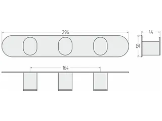 Крючок, Сунержа, Round, шгв 296*44*50, цвет-золотой шёлк — изображение 1
