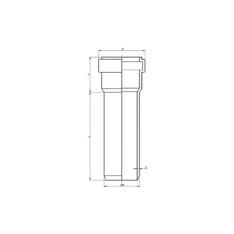 Труба, Ostendorf, Skolan Safe, SKEM, с раструбом, Ø-160, длина, мм-3000, PP-MD, цвет-RAL 7035 светло-серый — изображение 1