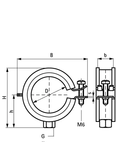 Хомут, BISMAT 2000, M8/10, 31-35 мм, с силикон. изоляцией — изображение 1
