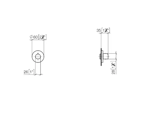 Вентиль, Dornbracht, Meta, запорный, 1/2", цвет-бронза сатинированная — изображение 1