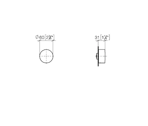 Вентиль, Dornbracht, Series specific, запорный, 1/2", цвет-хром — изображение 1