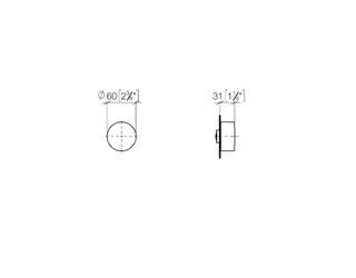 Вентиль, Dornbracht, Series specific, запорный, 1/2", цвет-Dark Platinum сатинированная — изображение 1