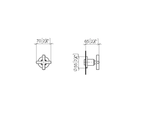 Вентиль, Dornbracht, Tara, запорный, 1/2", цвет-черный матовый — изображение 1