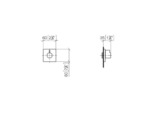 Вентиль, Dornbracht, Symetrics, запорный, 1/2", цвет-хром сатинированный — изображение 1
