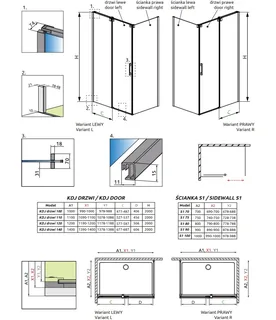 Боковая стенка, Radaway, Espera KDJ, левосторонняя, шв 900*2000, хром, цвет стекла-прозрачный, Easy Clean — изображение 1