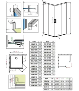 Дверь, Radaway, Idea KDD, шв 1000*2005, петли-слева, черный, цвет стекла-прозрачный, Easy Clean — изображение 1