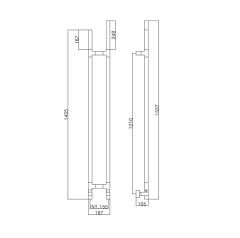 Полотенцесушитель, Margaroli, Arcobaleno, шгв 187*105*1537, цвет-никель брашированный — изображение 1