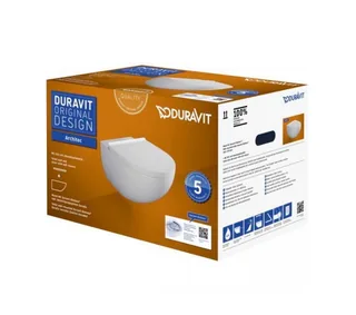 Унитаз, Duravit, Architec, подвесной, с сиденьем, шгв 365*575*320, цвет-белый — изображение 2