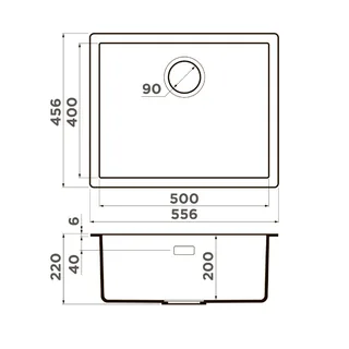 Мойка, Omoikiri, Yamakawa, шгв 556*456*220, отверстия для смесителя-отсутствуют, цвет-wind green — изображение 1