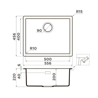 Мойка, Omoikiri, Yamakawa, шгв 556*456*220, отверстия для смесителя-отсутствуют, цвет-wind green — изображение 1