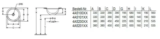 Раковина, Villeroy&Boch, Loop&Friends, шгв 380*380*210, отверстия для смесителя-отсутствуют, цвет-альпийский белый — изображение 1