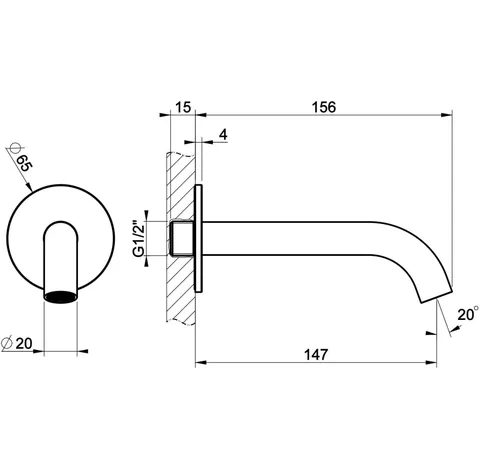 Излив, Gessi, 316 Bath-Shower, цвет-Copper Brushed PVD — изображение 1