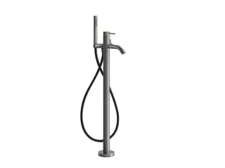 Смеситель для ванны и душа, Gessi, BATH316, напольный, цвет-Black Metal Brushed PVD — изображение 1