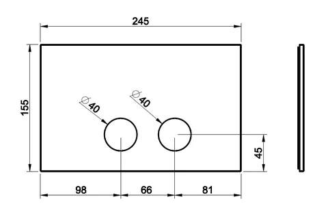 Клавиша смыва, Gessi, FLUSH PLATES, DIAMANTATO, для унитаза, шв 245*155, цвет-Copper Brushed PVD — изображение 1