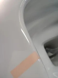 Унитаз, Vitra, Sento, напольный, шгв 360*650*400, VitrA Hygiene, цвет-белый, тип дефекта - скол — изображение 3