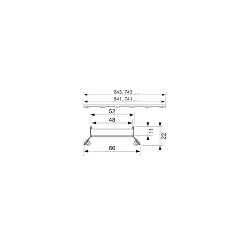 Дизайн-решетка, TECE, TECEdrainlinе, plate II, 900, цвет-нержавеющая сталь — изображение 1
