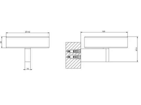 Мыльница, Gessi, Origini, шгв 115*125*67,5, цвет-чёрный/Black Metal Brushed PVD — изображение 1