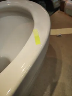 Унитаз, Vitra, Integra Round, подвесной, шгв 355*545*350, VitrA Hygiene, цвет-белый, тип дефекта - скол, точки, царапины — изображение 4