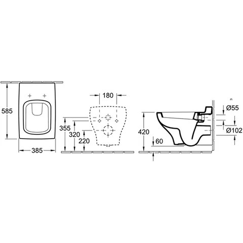 Сиденье для унитаза, Villeroy&Boch, La Belle, шгв 385*540*30, цвет-альпийский белый — изображение 1