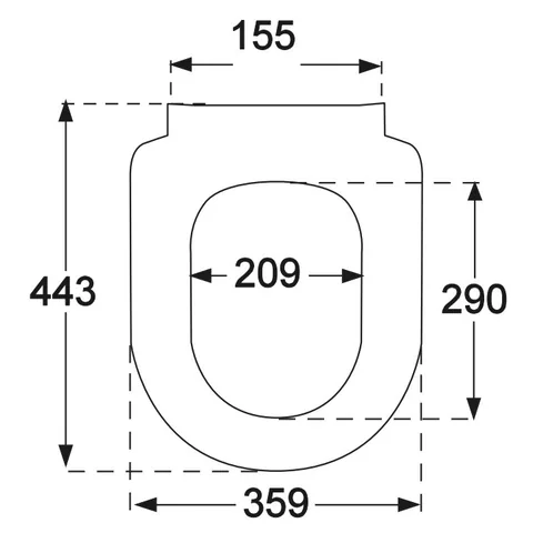 Сиденье для унитаза, Villeroy&Boch, ViCare, шг 375*465, цвет-альпийский белый — изображение 1
