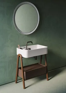 Раковина, Artceram, Brooklyn, шгв 650*400*160, отверстия для смесителя-отсутствуют, Saniglaze, цвет-белый (Товар заказной, возврату не подлежит) — изображение 1