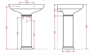 Пьедестал, Artceram, Civitas, шгв 230*230*630, цвет-белый глянцевый (Товар заказной, возврату не подлежит) — изображение 1