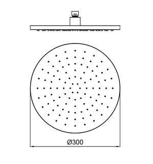 Верхний душ, Almar, Shower Heads Emotion, 300*300, цвет-Brushed PVD Gun Metal (Товар заказной, возврату не подлежит) — изображение 1