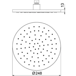 Верхний душ, Almar, Shower Heads Emotion, 248*248, цвет-хром (Товар заказной, возврату не подлежит) — изображение 1