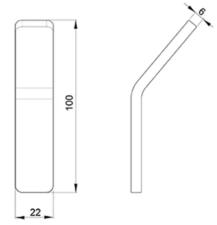 Крючок, Almar, Showers Accessories, шгв 22*38*100, цвет-Copper Brushed PVD (Товар заказной, возврату не подлежит) — изображение 1