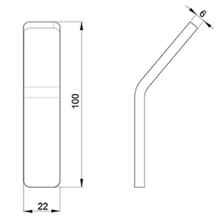 Крючок, Almar, Showers Accessories, шгв 22*38*100, цвет-High Brass Brushed PVD (Товар заказной, возврату не подлежит) — изображение 1