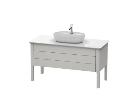 Тумба для консоли, Duravit, Luv, шгв 1338*570*743, раковина-необходимо заказать, цвет-скандинавский белый шелковисто-матовый — изображение 1
