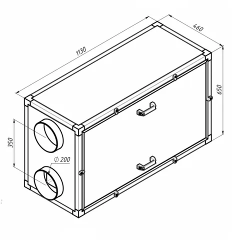 R700H EC W Pro, Вентиляционная установка Alasca R приточно-вытяжная с энтальпийным пластинчатым рекуператором + смес. узел, заслонки, датчики — изображение 1